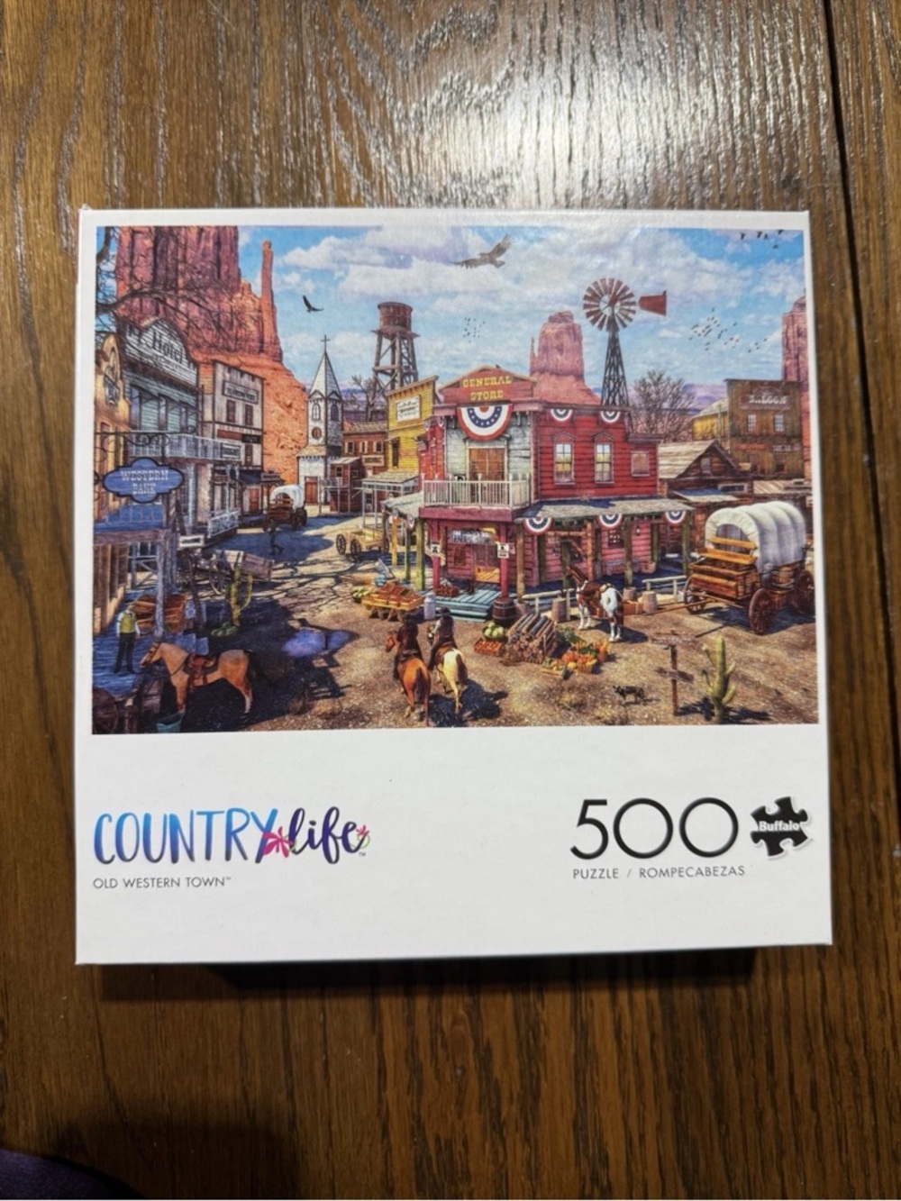 Buffalo Games - Country Life - Old Western Town - 500 Piece Jigsaw Puzzle